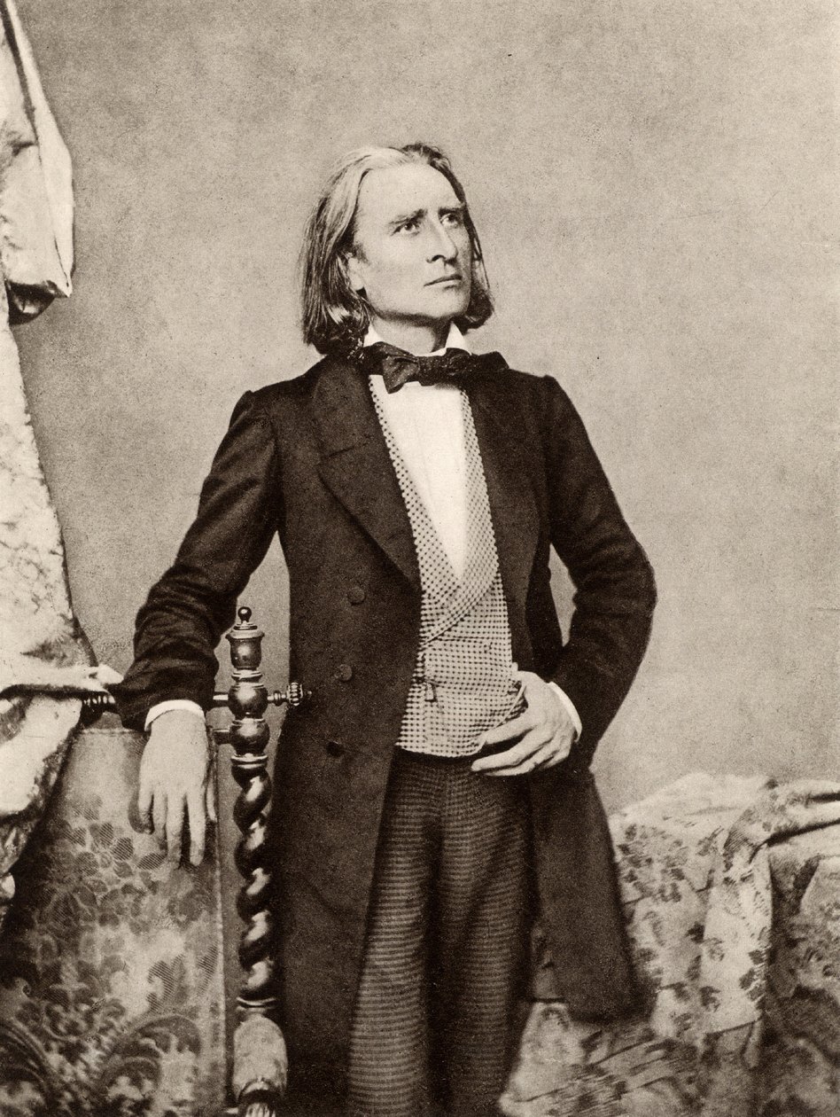 Franz (Ferencz) Liszt (1811-1886) pianista y compositor húngaro (foto b/n) de Unknown photographer