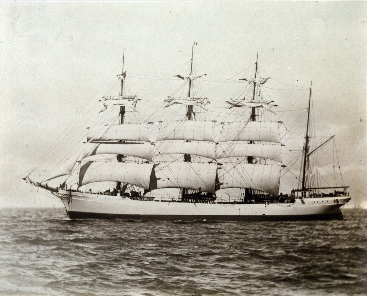 Velero francés Emile Renouf frente a Le Havre 02/07/1897 Fotografía de Unknown photographer