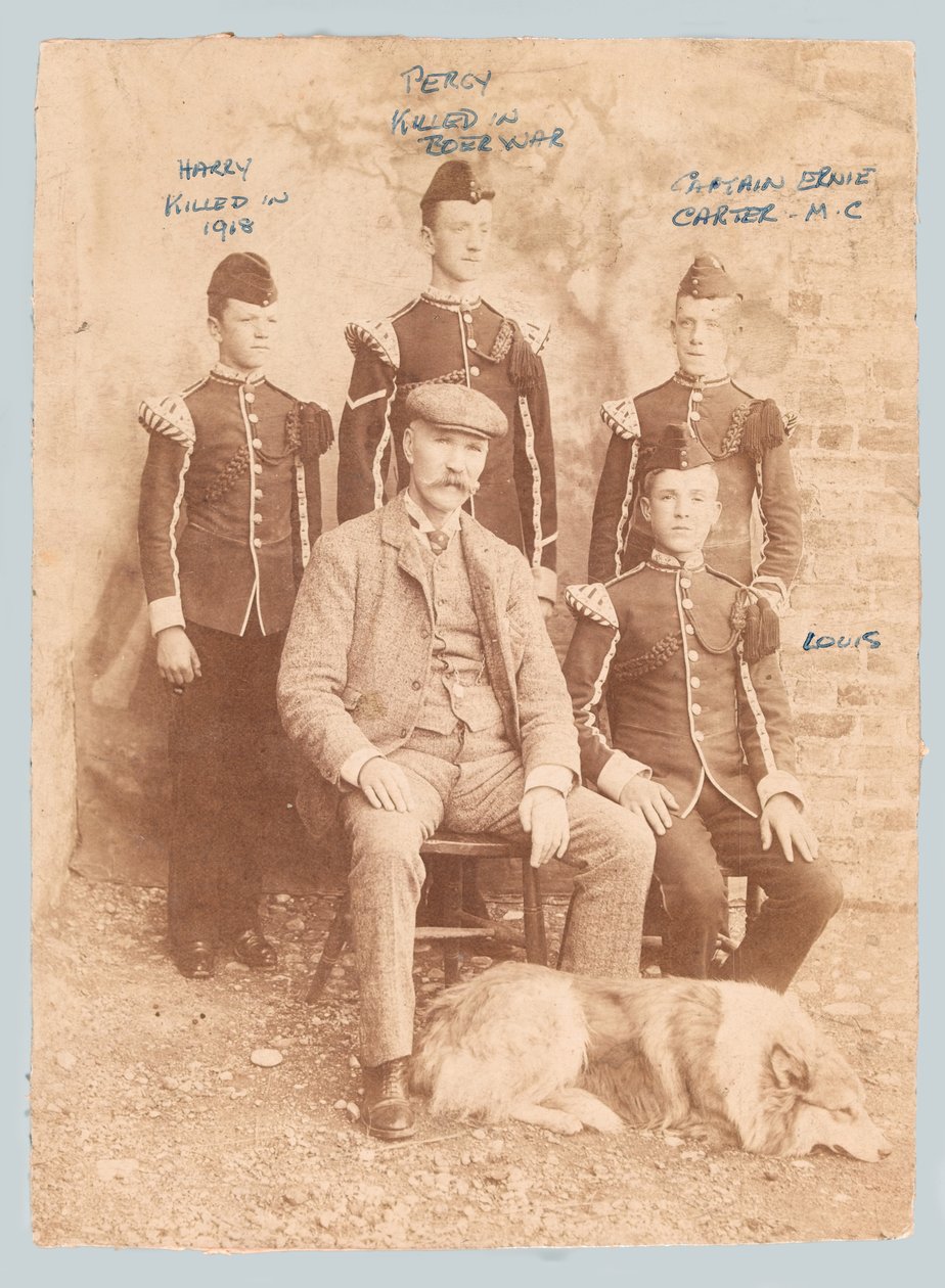 Retrato de grupo de William Carter con sus hijos de Unknown photographer