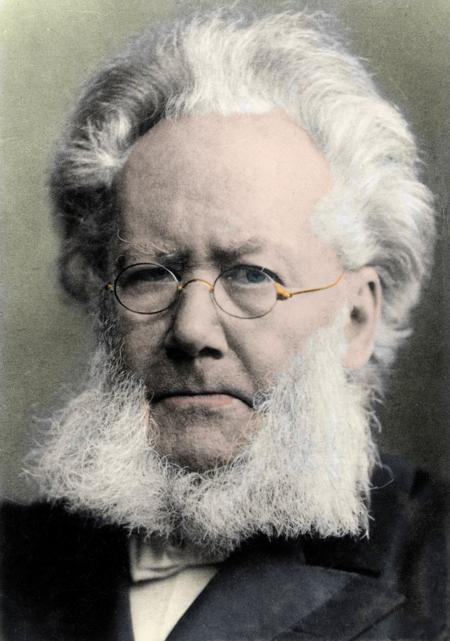 HENRIK IBSEN (1828-1906) poeta y dramaturgo noruego - Retrato de Henrik Johan Ibsen (1828-1906), dramaturgo noruego de Unknown photographer