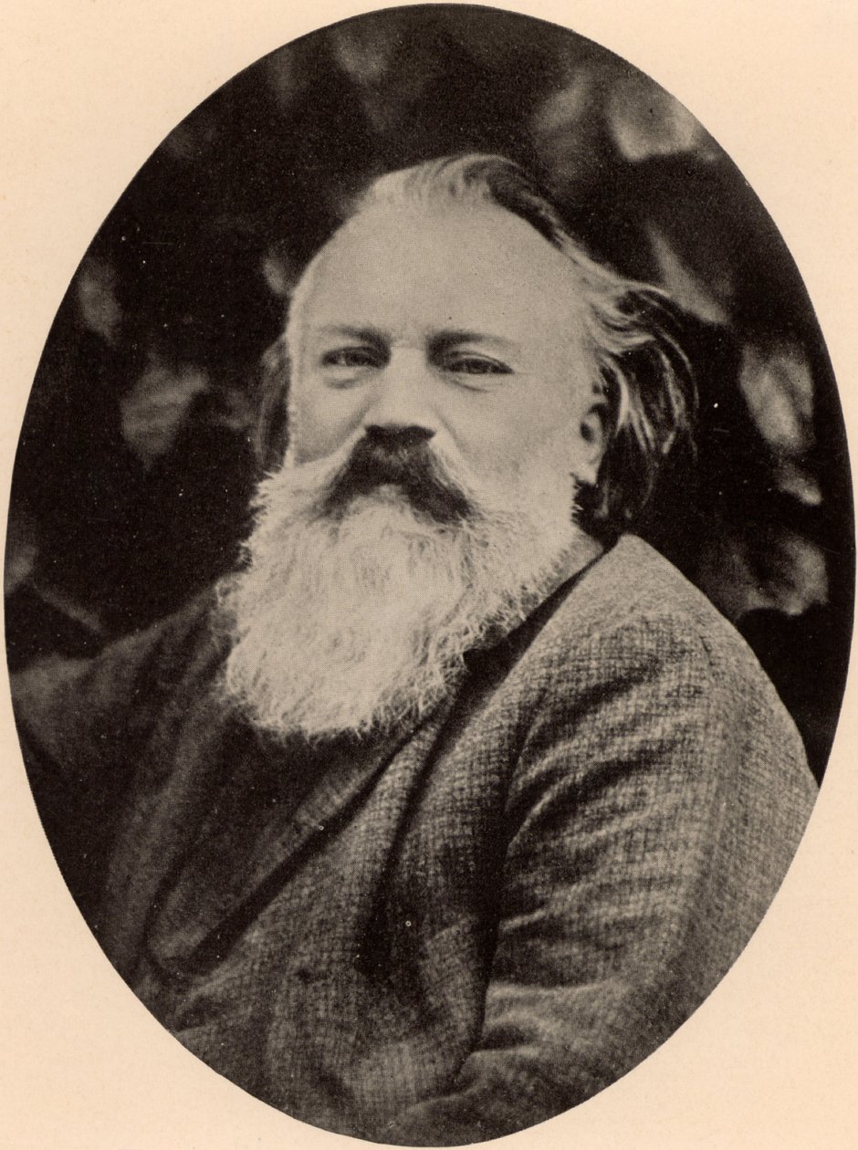 Johannes Brahms (1833-1897) Compositor alemán de Unknown photographer