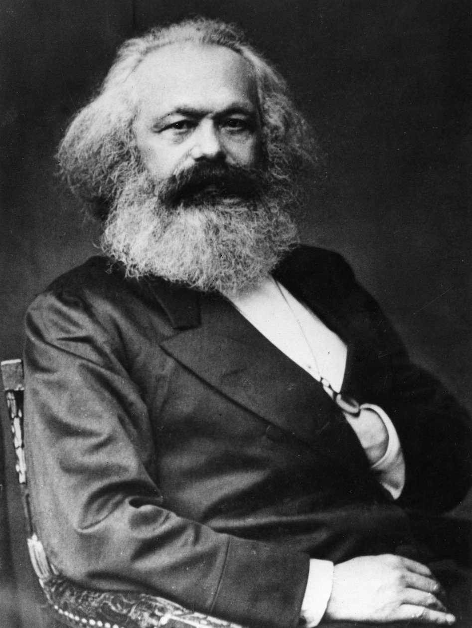 Karl Marx (1818-1893), teórico socialista y revolucionario alemán de Unknown photographer