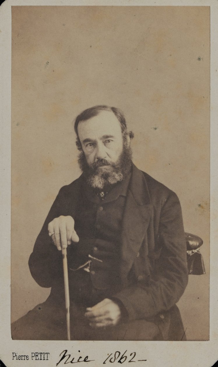 Teniente General Sir James Outram en ropa civil, Niza, 1862 de Unknown