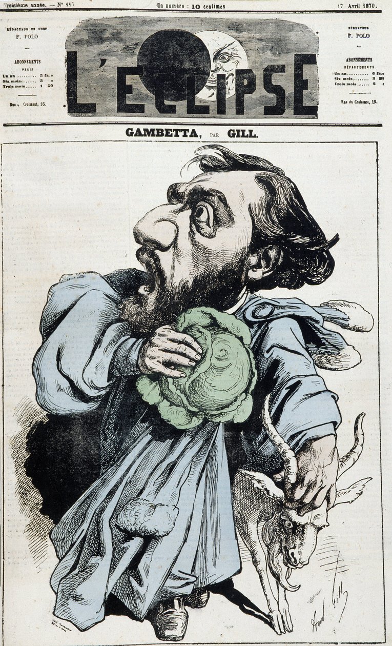 Léon Gambetta en 1882 de Unknown photographer