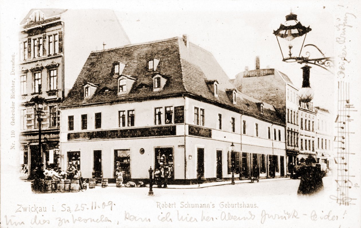Casa de Robert Schumann en Zwickau, Alemania. de Unknown photographer