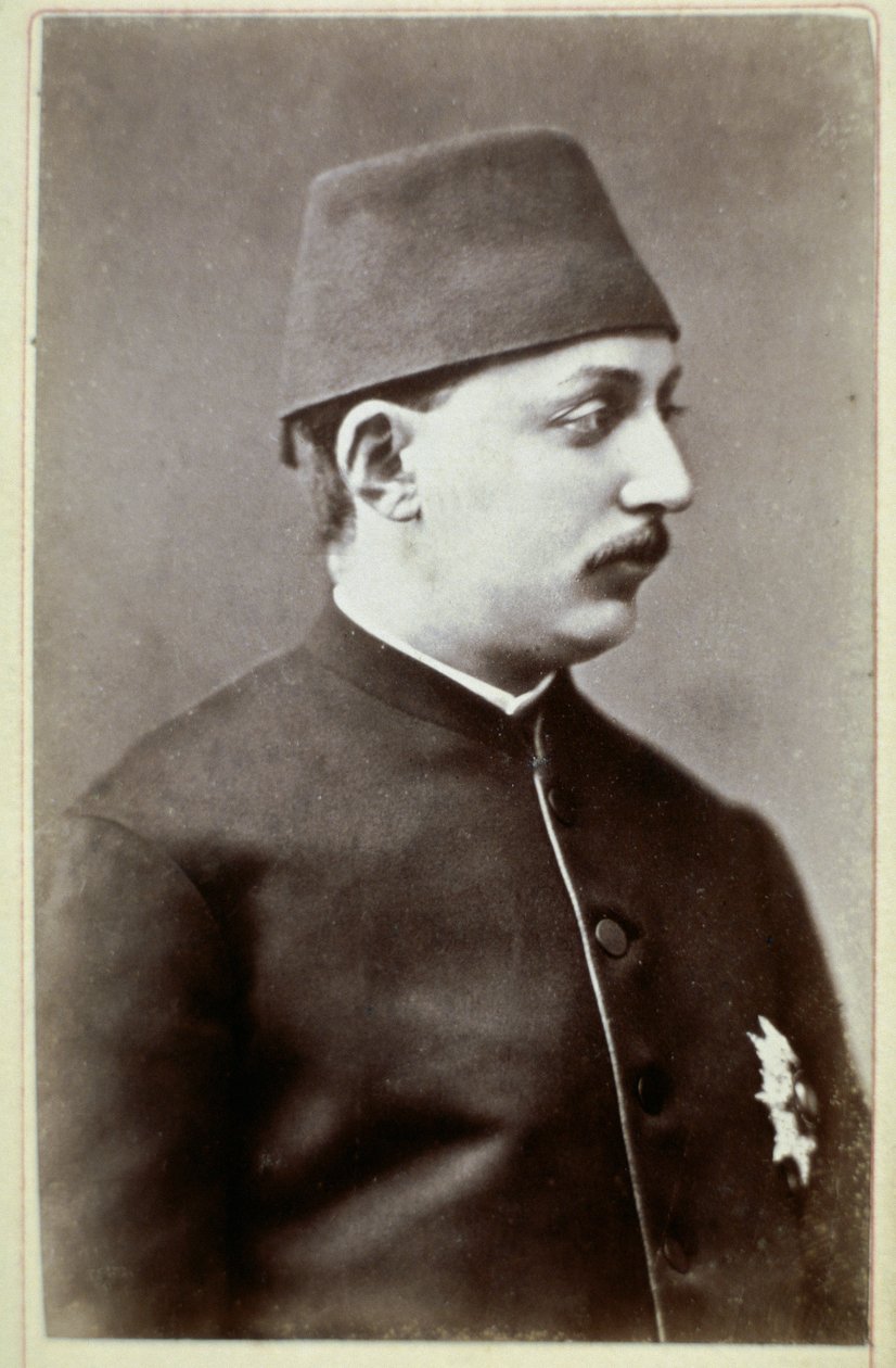 Imperio Otomano: Retrato del Sultán Murad V (1840-1904). Fotografía. 1876 Ankara, Sociedad Histórica Turca, Turquía de Unknown photographer