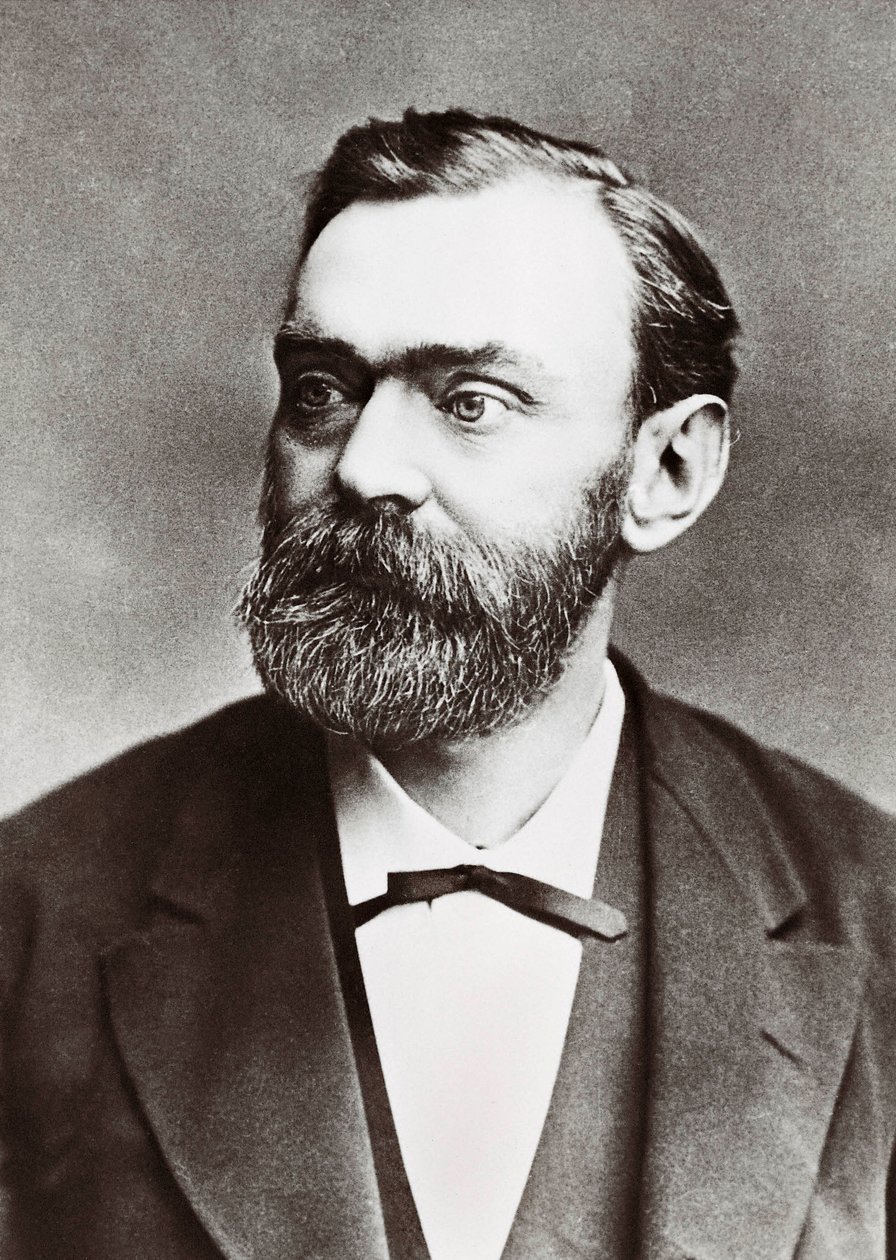 Retrato de Alfred Bernhard Nobel (1833-1896), químico sueco de Unknown photographer