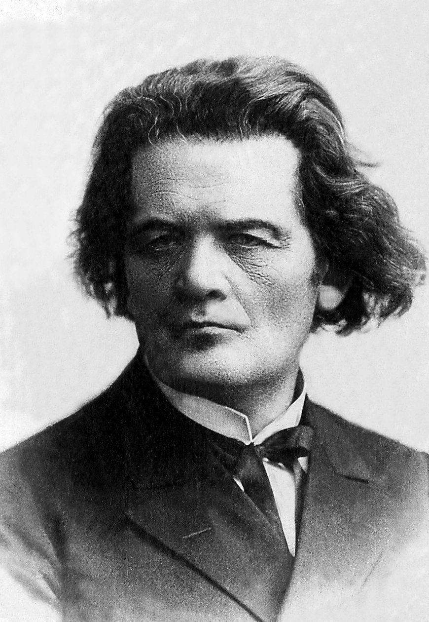 Retrato de Anton Rubinstein (1829-1894), pianista y compositor ruso. de Unknown photographer