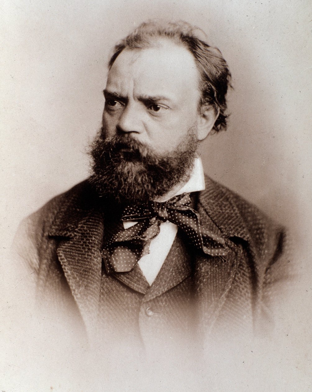 Retrato de Antonin Dvorak (1841-1901) compositor inglés. Siglo XIX. Bolonia, museo cívico bibliográfico de Unknown photographer
