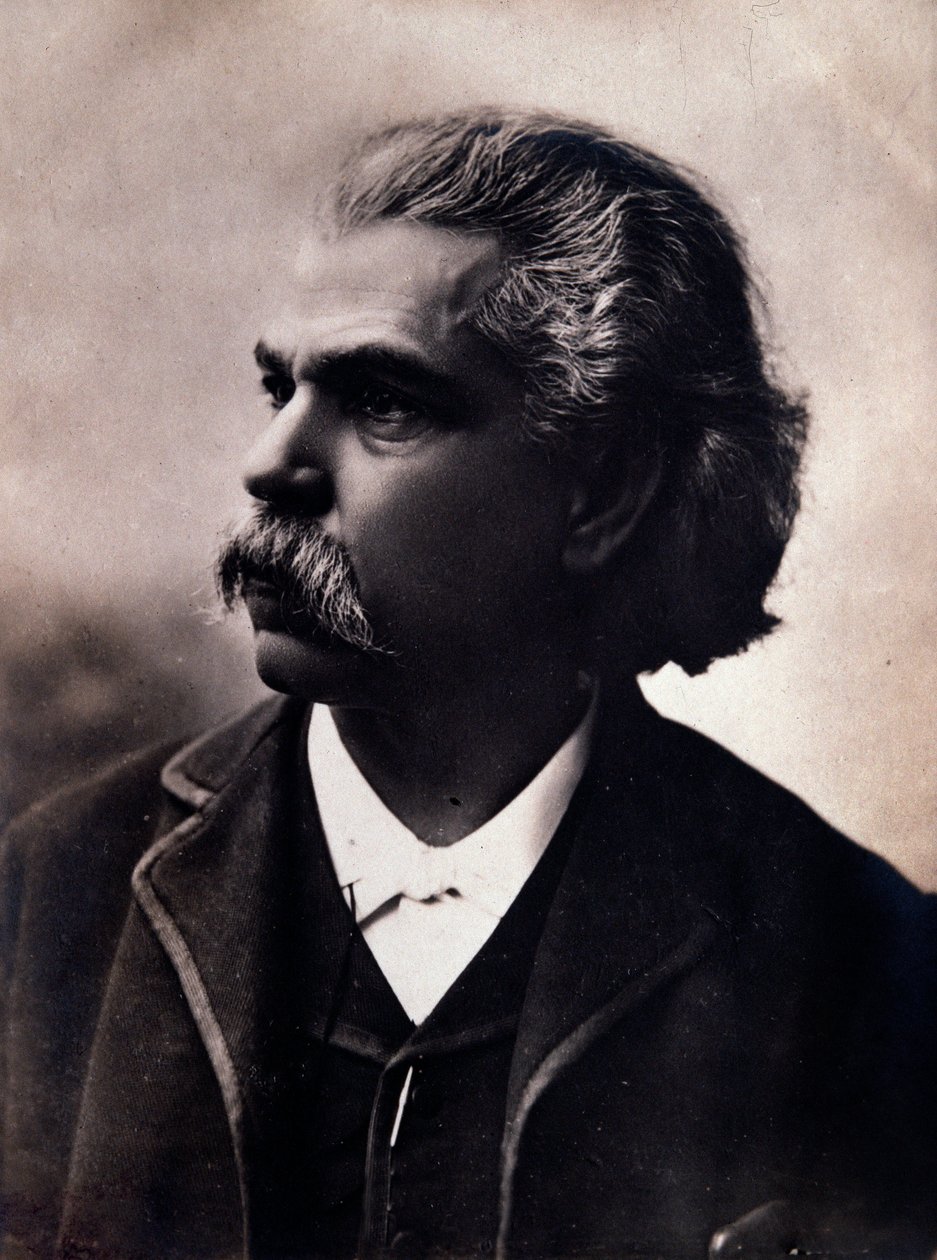 Retrato de Carlos Andrea Gomes (Gomez) (1836-1896) compositor brasileño de Unknown photographer