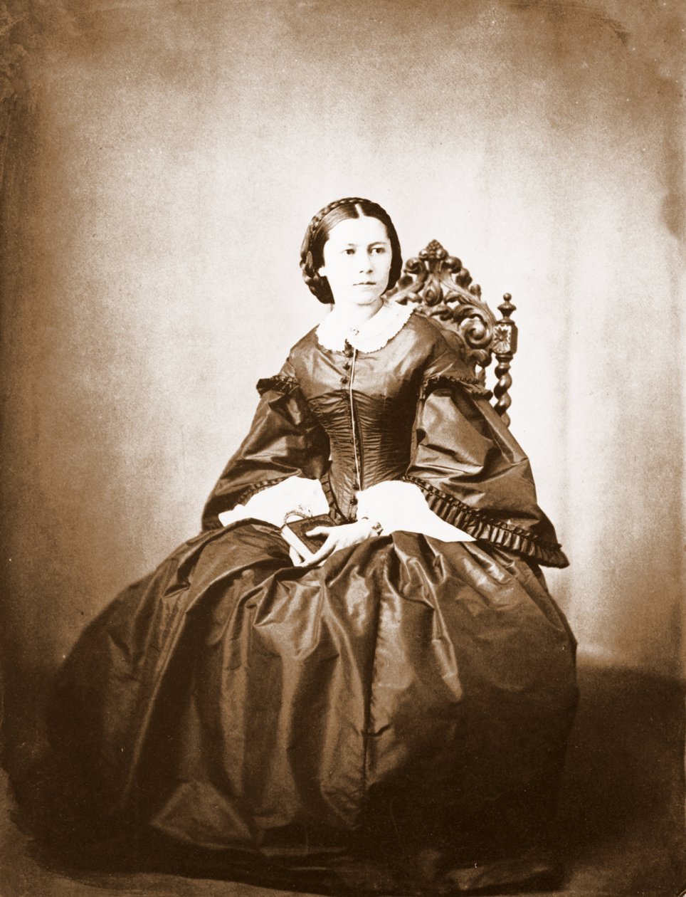 Retrato de Clara Schumann (1819 - 1896), esposa de Robert Schumann de Unknown photographer