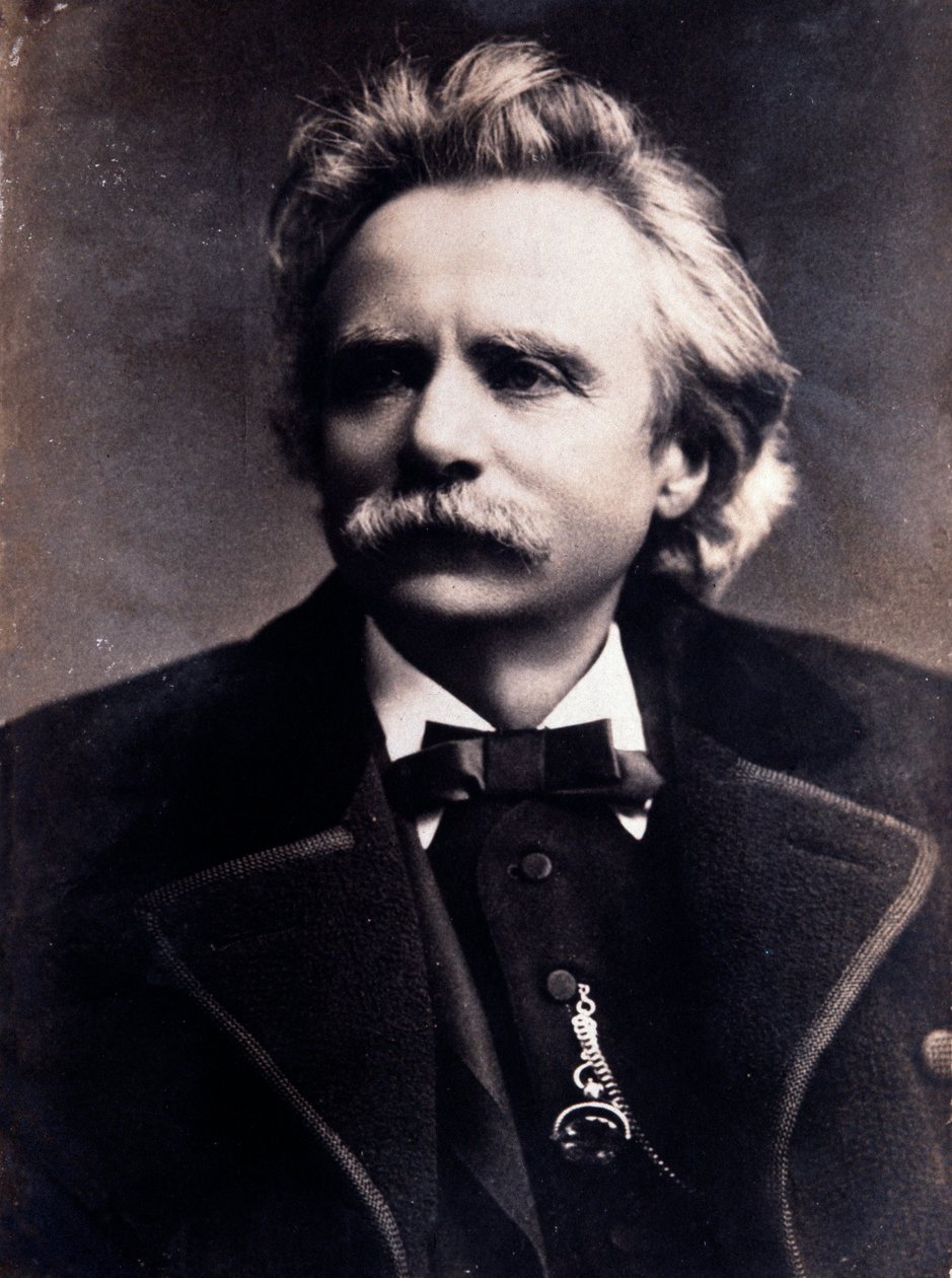 Retrato de Edvard Grieg (1843-1907) compositor noruego de Unknown photographer