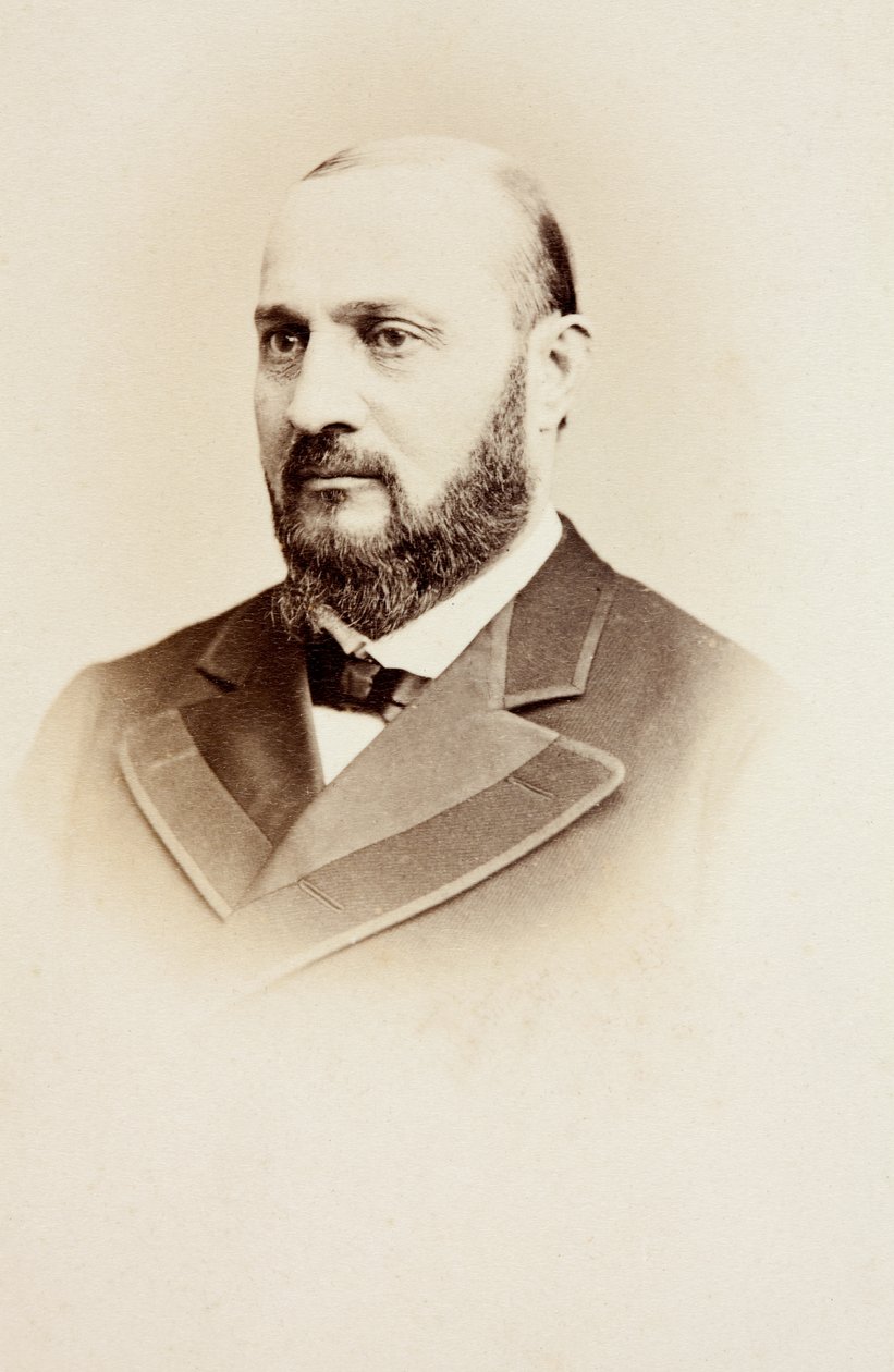 Retrato de Enrico Tamberlik, hacia 1860 (fotografía en blanco y negro) de Unknown photographer