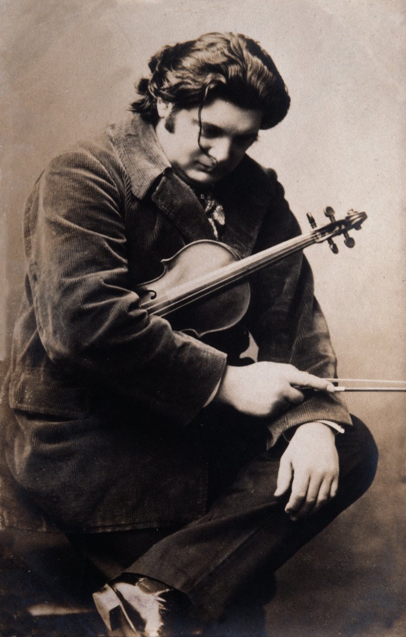 Retrato de Eugene Ysaye (foto en blanco y negro) de Unknown photographer