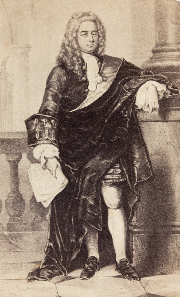 Retrato de George Frideric Handel, c.1860s (impresión) de Unknown photographer