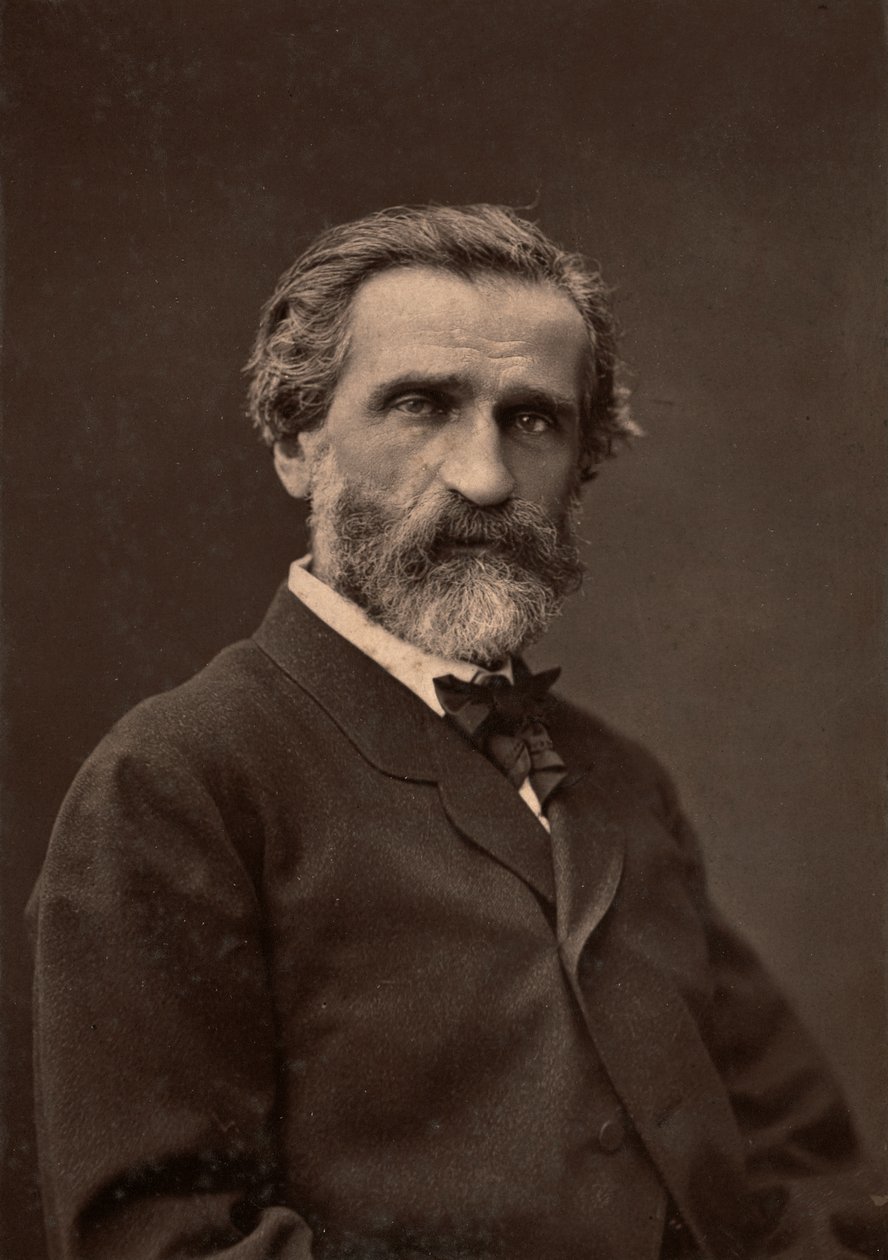 Retrato de Giuseppe Verdi, célebre compositor. de Unknown photographer