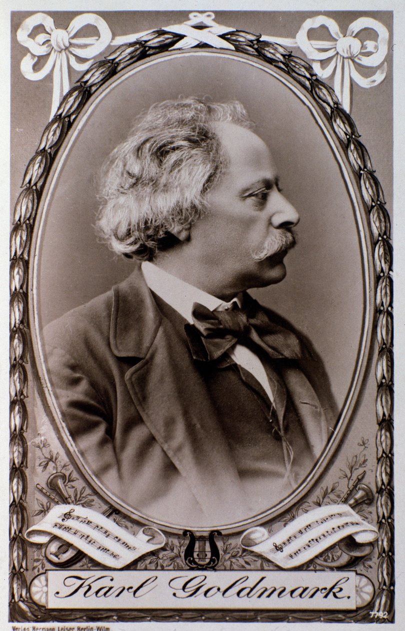 Retrato de Karoly Goldmark (o Karl) (1830-1915) compositor húngaro de Unknown photographer