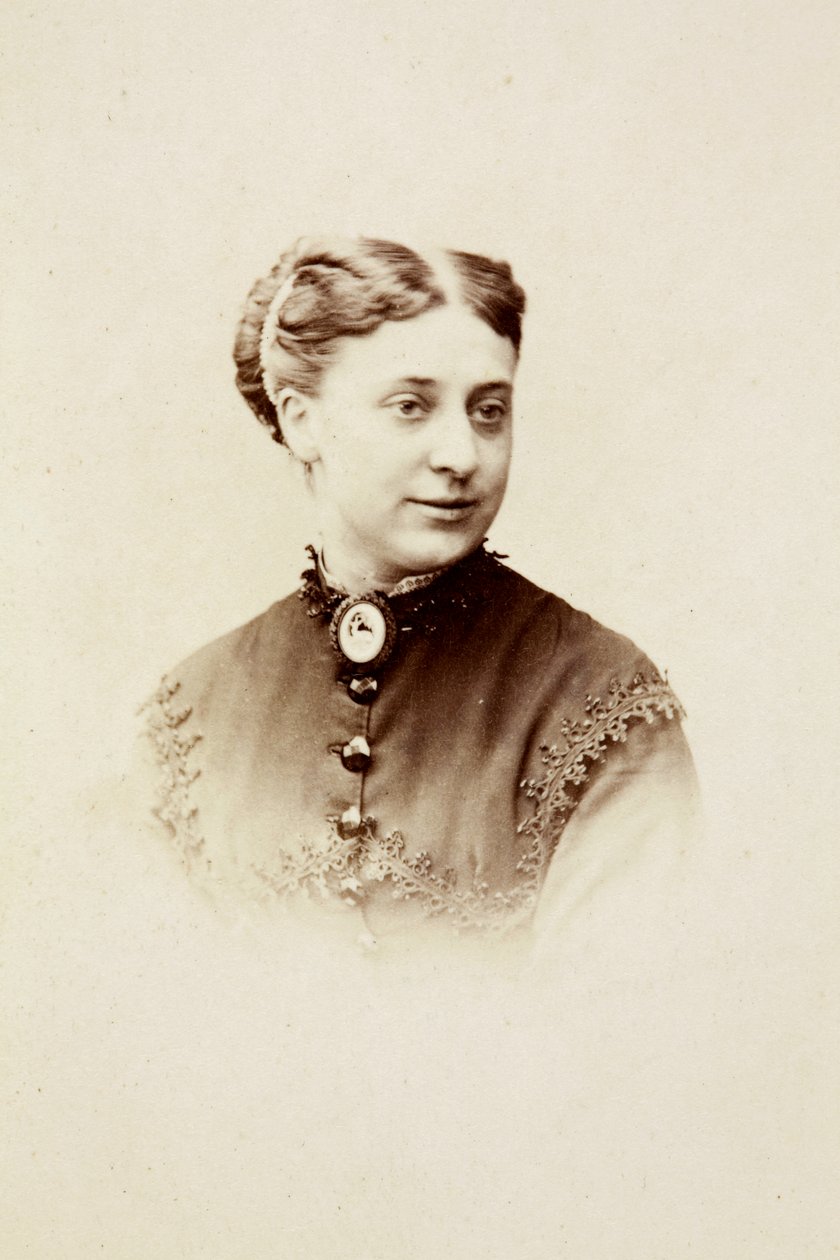 Retrato de la Srta. Dunlop, hacia 1860 (fotografía en blanco y negro) de Unknown photographer