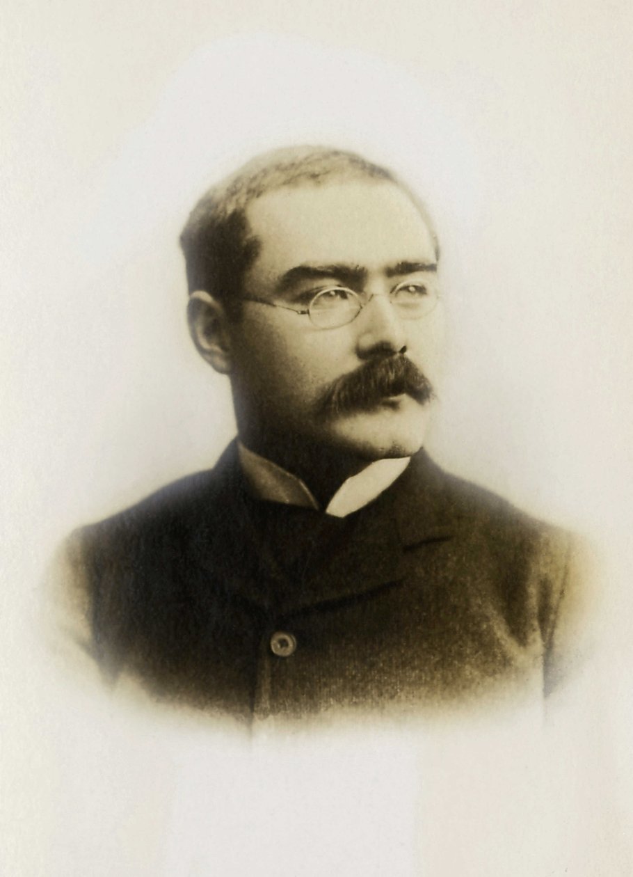 Retrato de Rudyard Kipling (1865-1936), escritor inglés de Unknown photographer