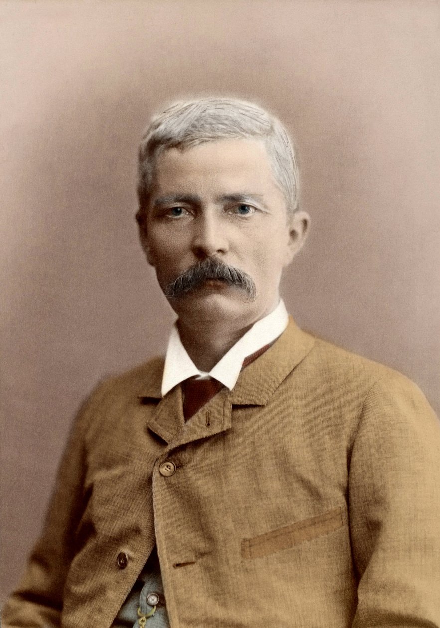 Retrato de Sir Henry Morton Stanley (nacido John Rowlands) (1841-1904), periodista y explorador galés. coloreado posteriormente de Unknown photographer