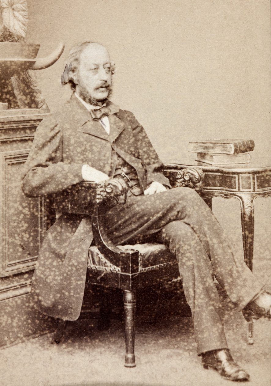 Retrato de Stephen Heller, c.1860s (foto b/n) de Unknown photographer