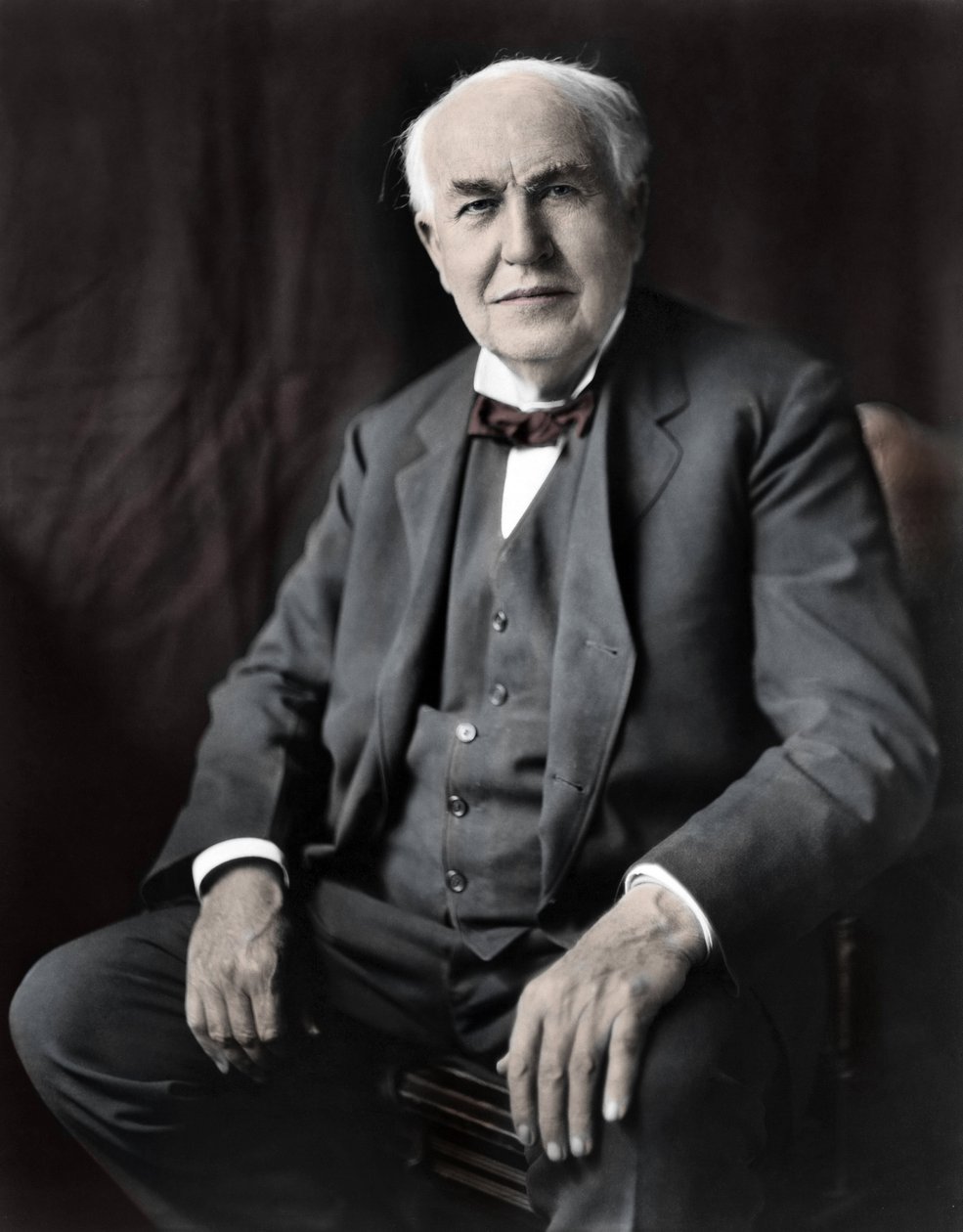 Retrato de Thomas Edison (1847-1931), físico estadounidense. de Unknown photographer