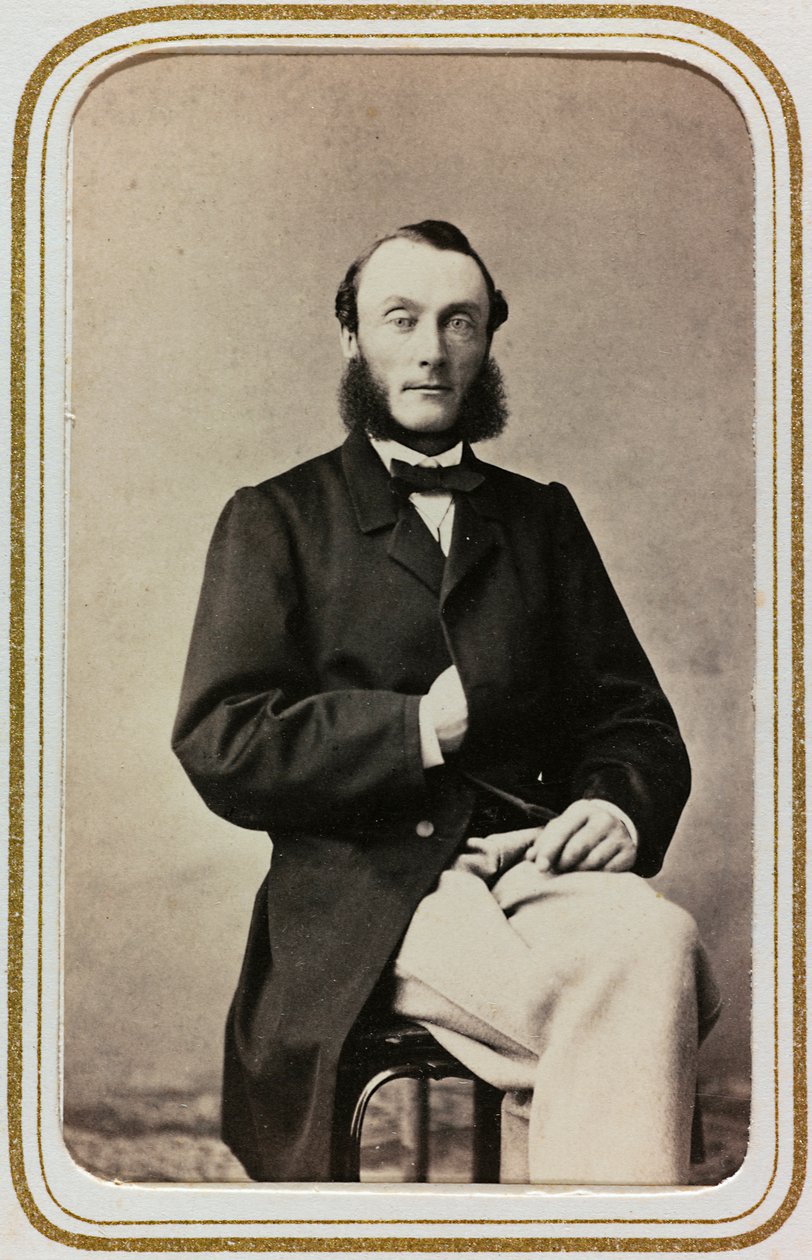 Retrato de hombre, carte de visite; el soporte contiene la indicación "Robert Ditzinger (1826-1891)" de Unknown photographer