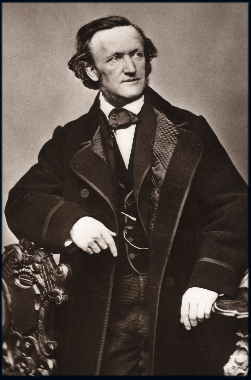 Retrato del compositor Richard Wagner (1813-1883) - Retrato de Richard Wagner (1813-1883), compositor alemán. de Unknown photographer