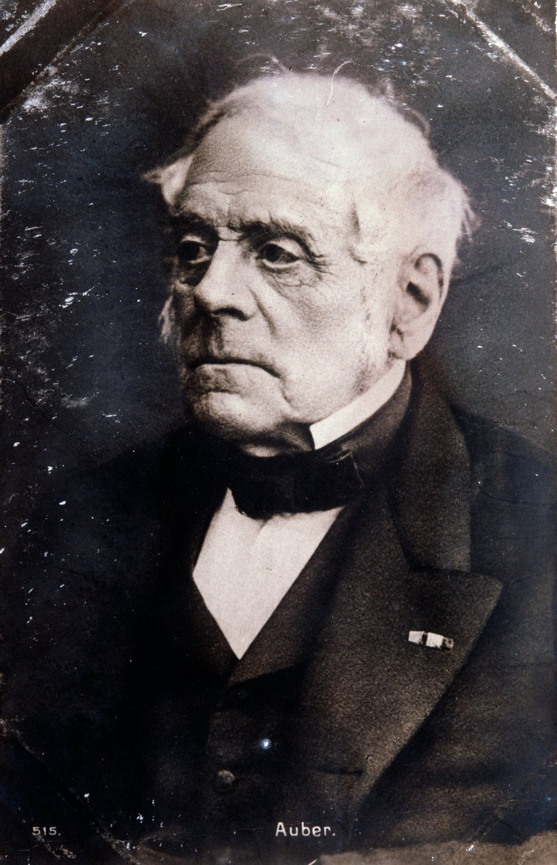 Retrato del compositor inglés Daniel Francois Esprit Auber (1782-1871) Fotografía de Unknown photographer