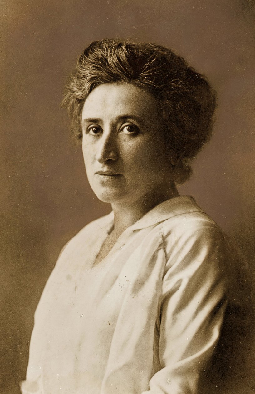 Rosa Luxemburg, c.1911 (impresión en sepia) de Unknown photographer