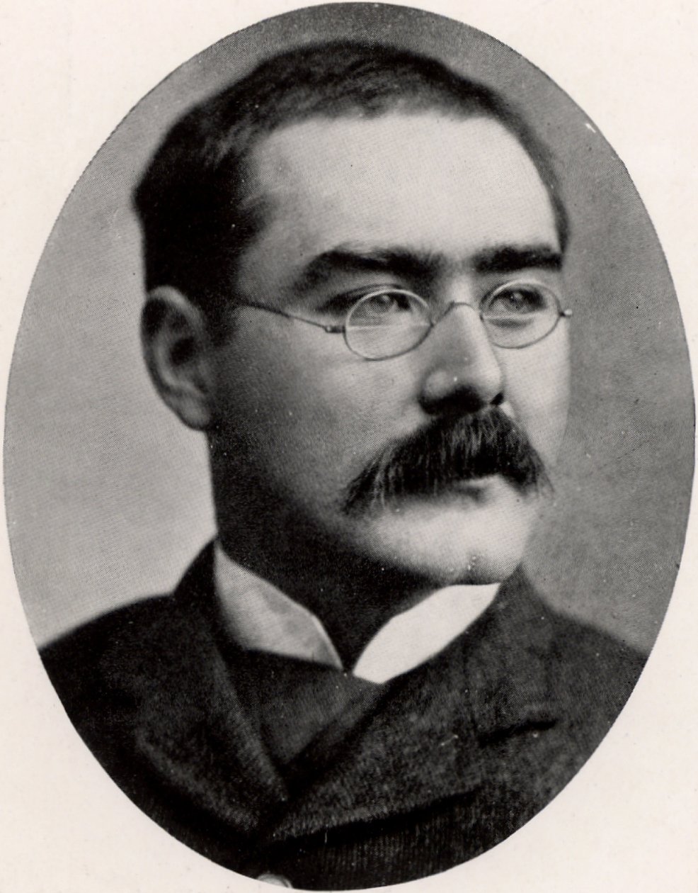 Rudyard Kipling (1865-1936) Periodista, novelista y poeta inglés (huella) de Unknown photographer