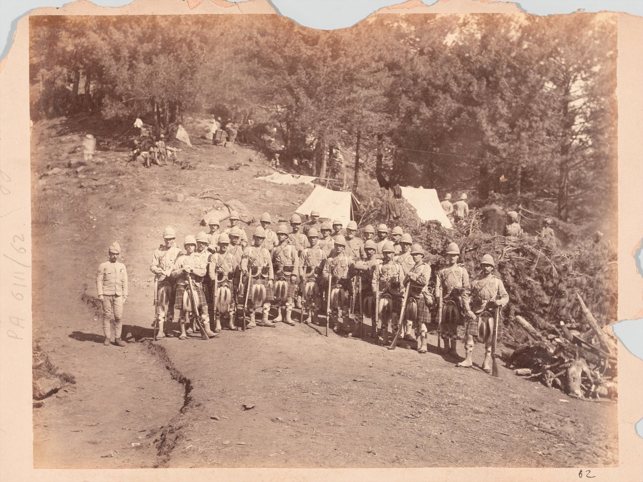 Seaforth Highlanders (Ross-shire Buffs, El Duque de Albany), Expedición a Black Mountain de Unknown photographer