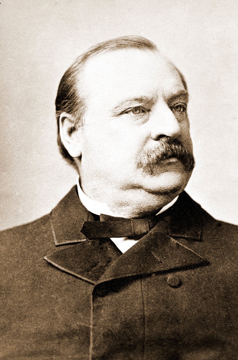 Stephen Grover Cleveland (1837-1908), presidente de los Estados Unidos. de Unknown photographer