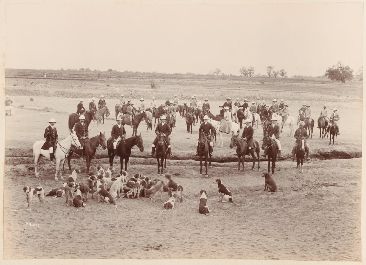 La caza del valle de Peshawar, 1896 de Unknown photographer