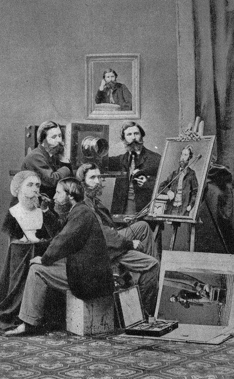 El artista escultor, pintor y fotógrafo. Fotografía, finales del siglo XIX, París. Colección Selva. de Unknown photographer