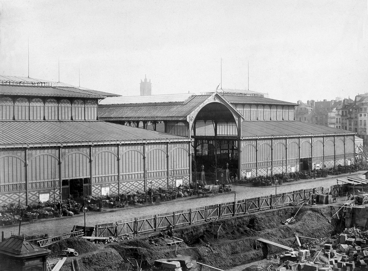 El mercado central de París (pabellones de Balard), finales del siglo XIX de Unknown photographer