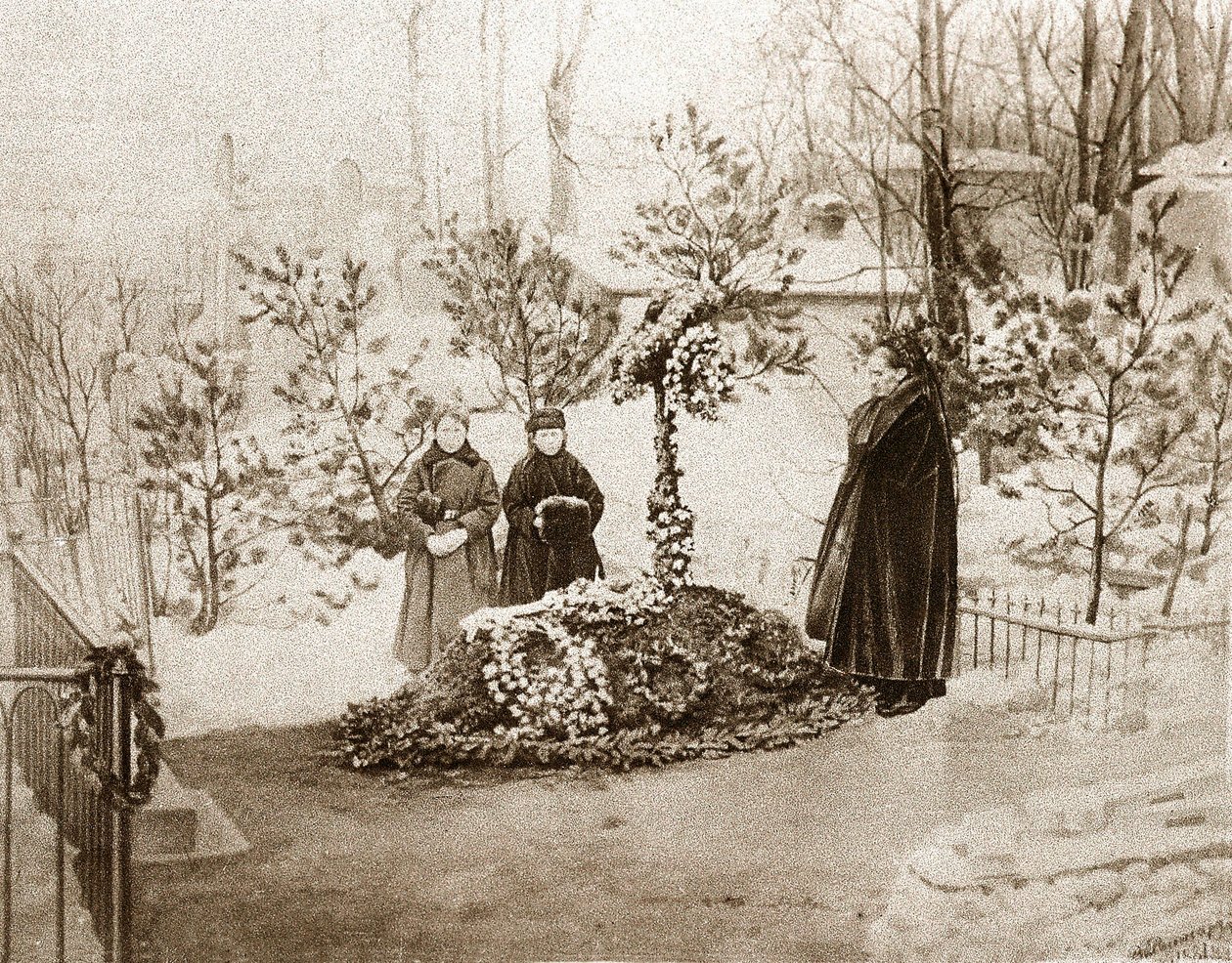 La familia del escritor ruso Fedor Dostoievski de Unknown photographer