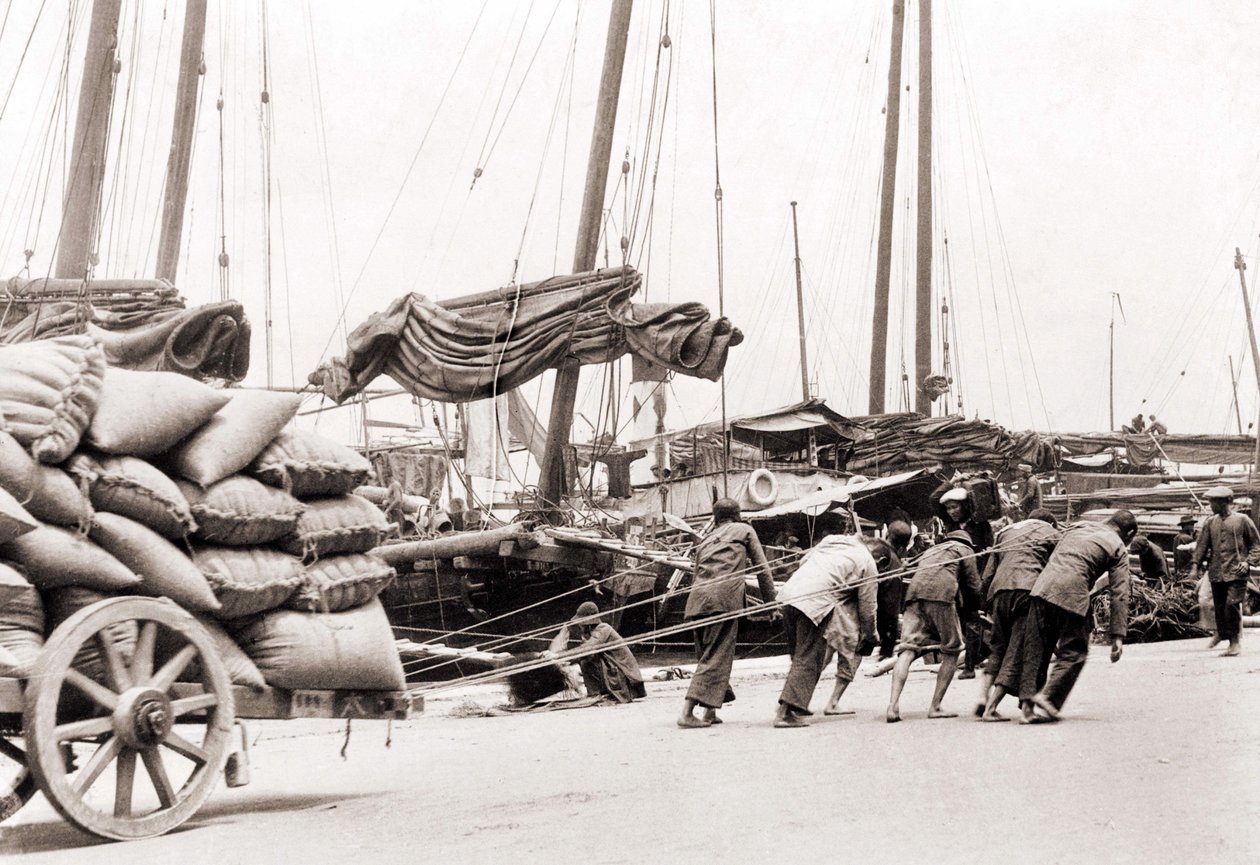 El puerto de Hong Kong alrededor de 1880. de Unknown photographer