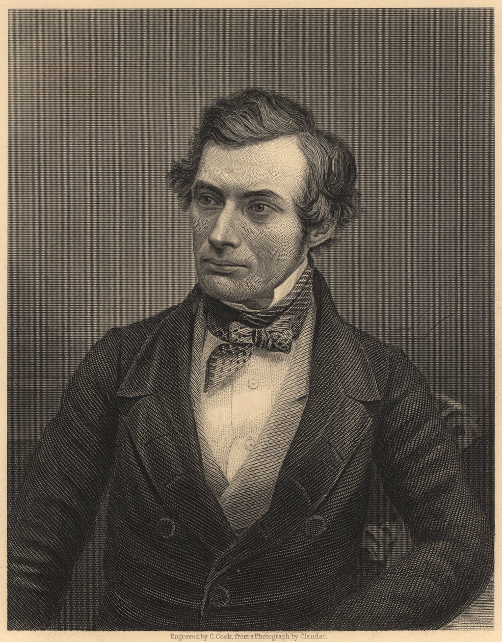Thomas Graham (1805-1869) Químico escocés que sentó las bases de la química física, c.1860 (grabado) de Unknown photographer