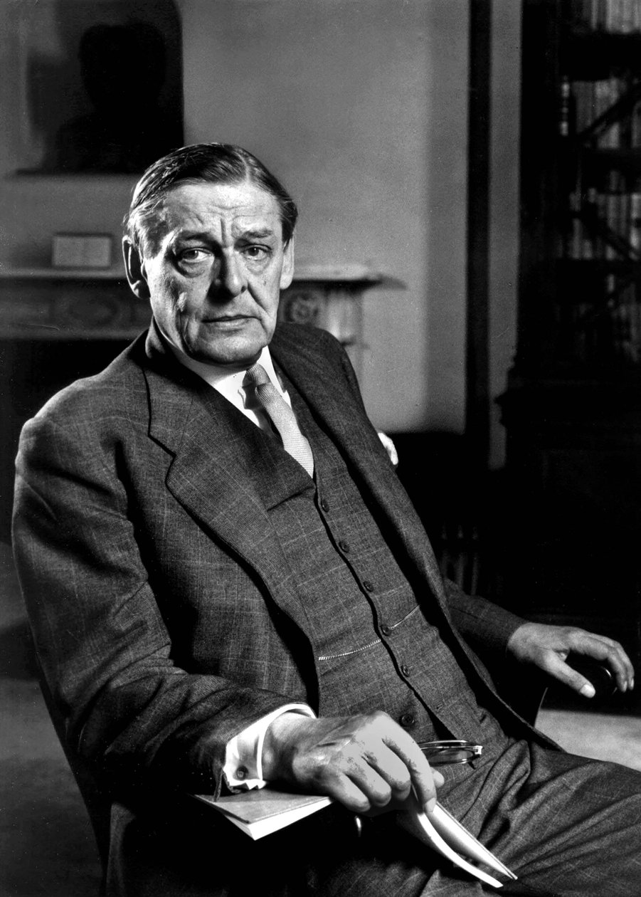 Thomas Stearns Eliot, hacia 1950 (foto en blanco y negro) de Unknown photographer