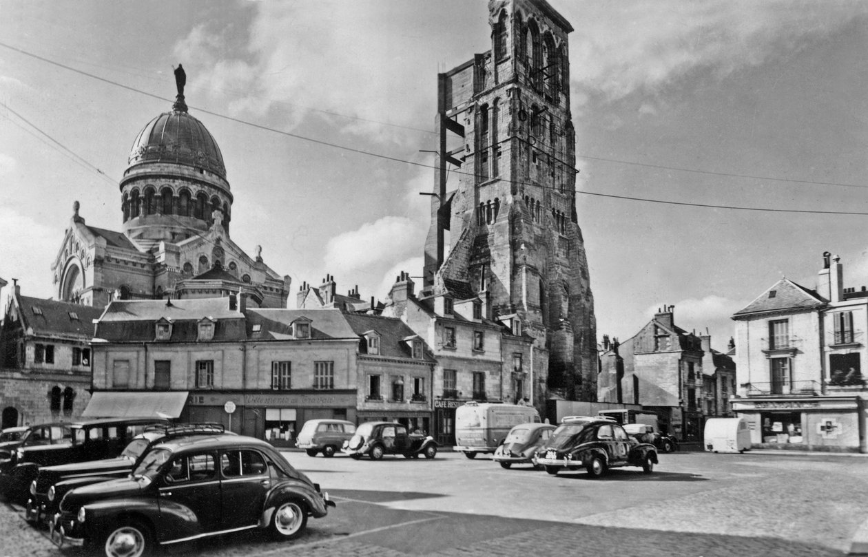 Tours, Francia: basílica San Martín, Tarjeta postal, c. 1960 de Unknown photographer