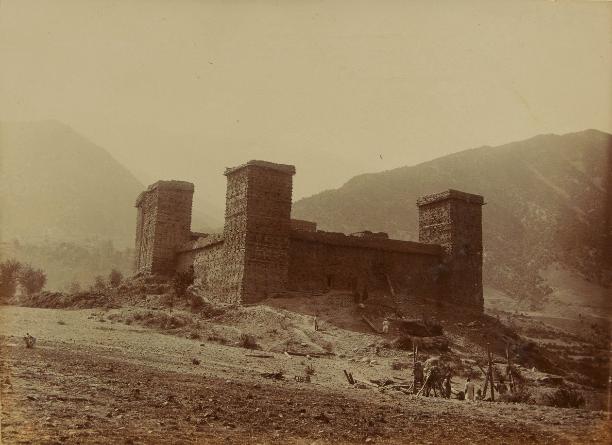 Vista del Fuerte Chitral, 1895 de Unknown photographer