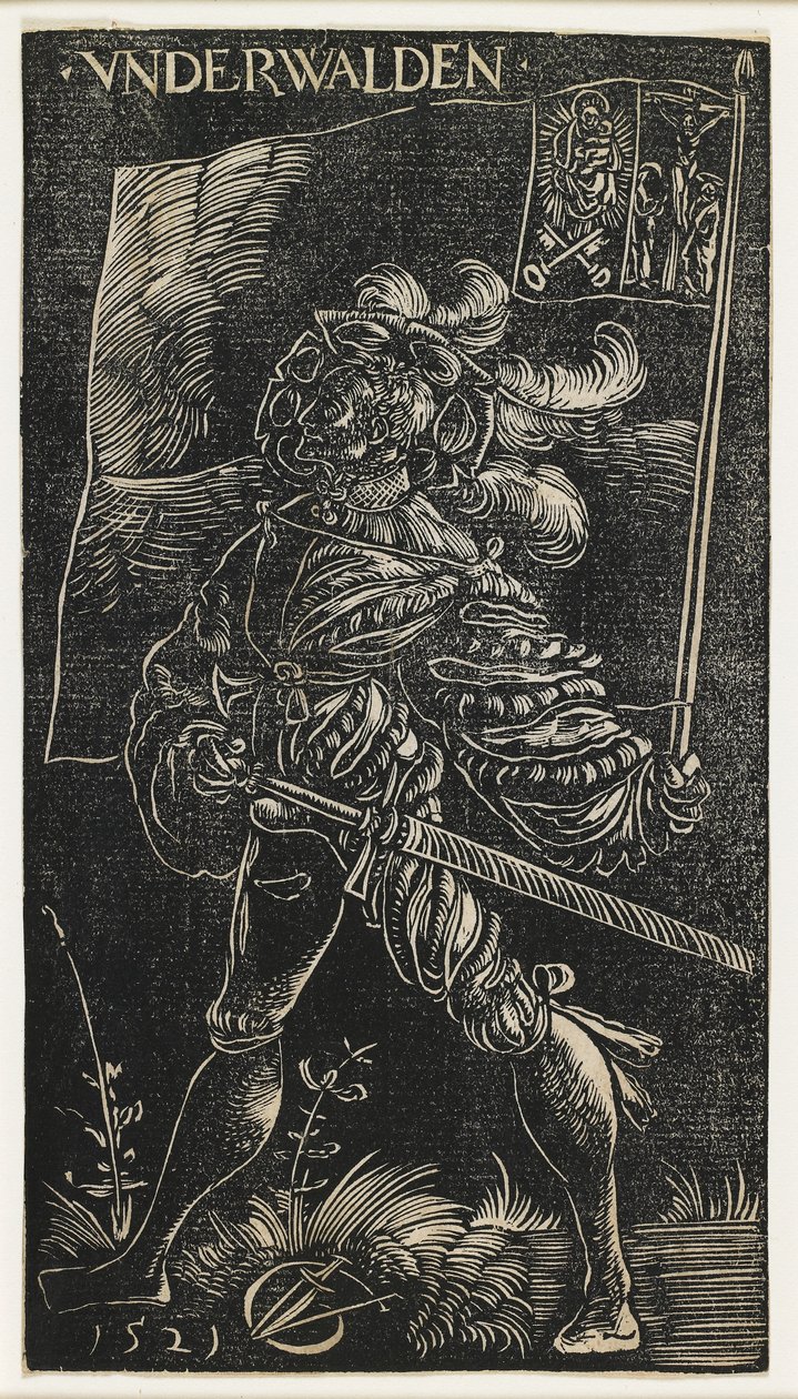 El Portaestandarte de Unterwalden, 1521 de Urs Graf