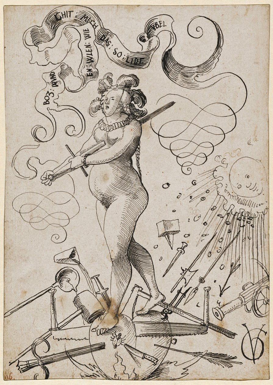 Los tormentos del amor, c. 1516 de Urs Graf