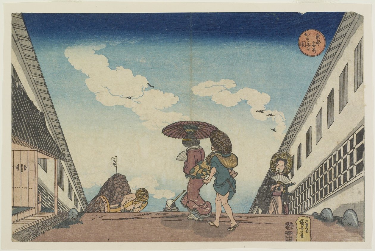 Kasumigaseki, 1830-1837 de Utagawa Kuniyoshi