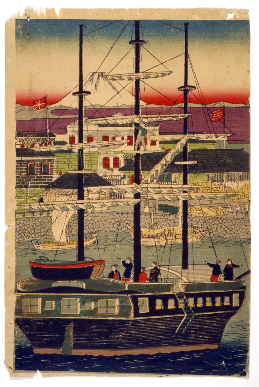 Puerto de Kioto, Japón de Utagawa (1786 1865) Kunisada