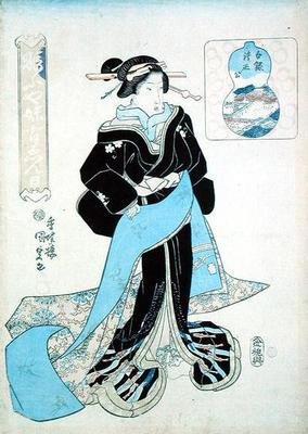 Retrato de una dama de Utagawa Kunisada