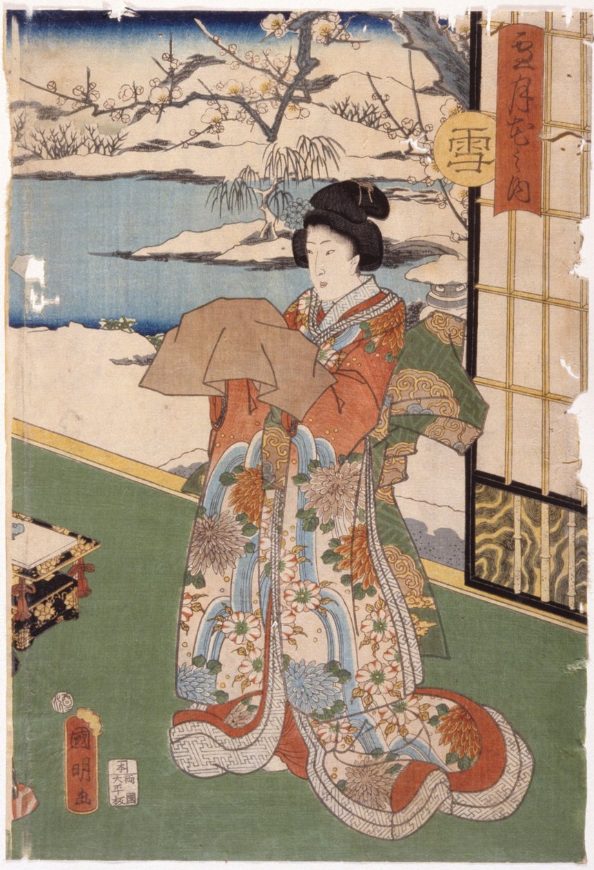 Schnee von Utagawa (1835-1888) Kuniaki