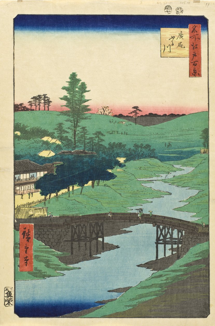 Río Furukawa, Hiroo de Utagawa Hiroshige