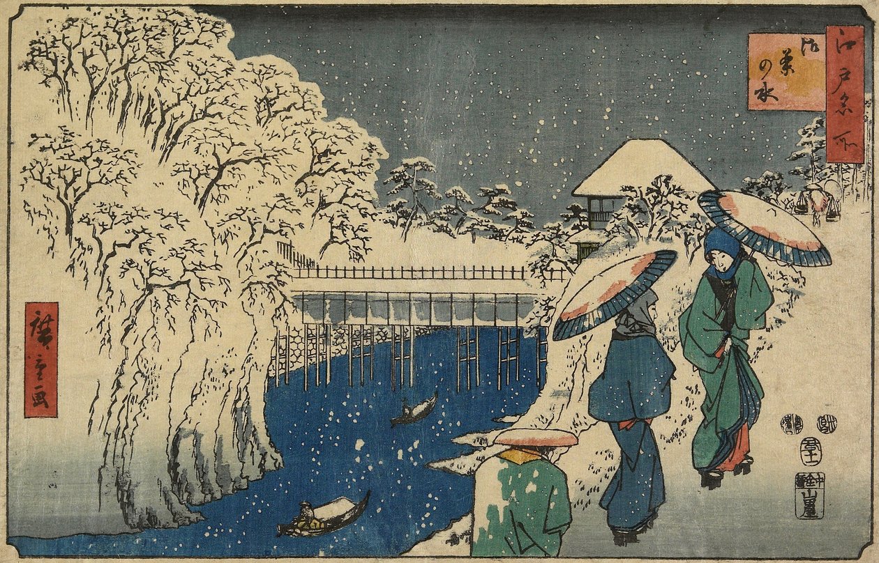Ochanomizu, noviembre de 1853 de Utagawa Hiroshige
